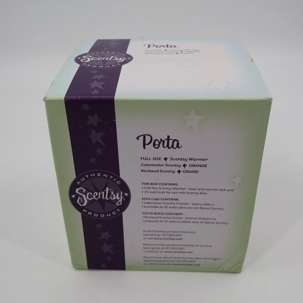Scentsy Porta Wax Warmer‎ Full Size Bronze Brown Embossed Scroll 1100-DSW-PORT